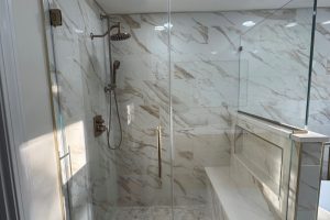 Custom 90 Degree Frameless Shower Enclosure in East Hanover, NJ