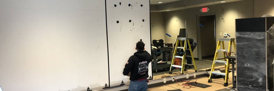 Residence Inn Mirror Installation