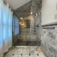 Unique Frameless Combination Shower / Tub Enclosure in West Caldwell, NJ