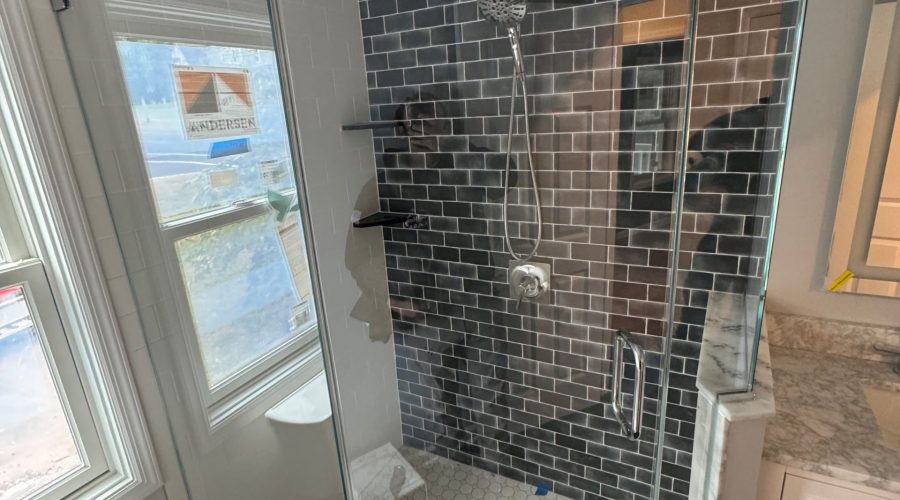 Frameless Neo Angle Shower Enclosure in Morristown, NJ