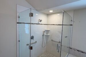 Frameless Custom Neo Angle Shower Enclosure in Roseland, NJ